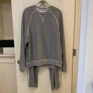 THE GREAT. Women's Gray Crewneck Sweatsuit Set